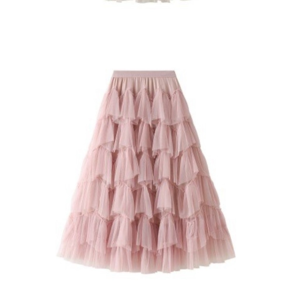 Dusty rose foo foo skirt